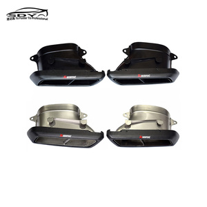 Puntas de escape traseras de acero inoxidable estilo <span class=keywords><strong>AMG</strong></span> BS C117 CLA W222 W205 para <span class=keywords><strong>Mercedes</strong></span> Benz W205 W213 C117 - Product Image 4