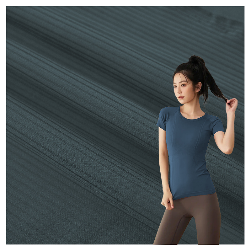Spot Goods Custom Color Breathable 84% Nylon 16% Spandex Rib Fabric Waterproof for Swimwear Yoga Tights Sportswear & Lingerie