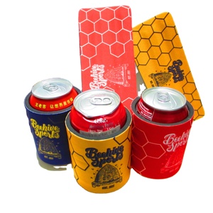 Custom Sublimation 5mm Neoprene Slap Wrap Coozies Slap Beer Can Cooler Coolies Backpack with Full Printing - Product Image 5