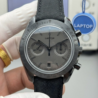 Montre mécanique automatique de luxe pour hommes, de haute qualité, sportive, avec boîtier en céramique, verre saphir, chronographe, calendrier, style hip-hop