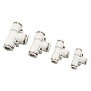 Liyuan T-Type Plastic Hose <b>Connector</b> 6/8/10mm <b>Quick</b> Connect Pneumatic Fitting for PU Pipe - Product Image 2