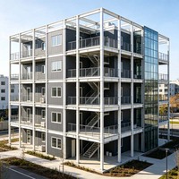 Bâtiment en acier préfabriqué modulaire, fabriqué en usine, pour le développement immatériel et l'habitat, structure en acier, bâtiment résidentiel