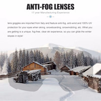 Masque de ski sans monture, protection CE UV400, OEM, anti-buée magnétique, verres polarisés double couche, monture PC, lunettes de neige