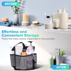 Large Capacity Mesh <strong>Shower</strong> Caddy Portable <strong>Shower</strong> Caddy Bag with 8 Pocket for Travel - Product Image 6