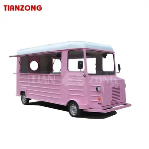 TIANZONG C6 Hot Sale Hot Dog Vending Mobile Cart Kitchen Van Restaurant Food Caravan HY Vintage Ice Cream Truck