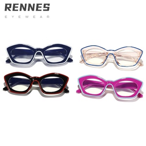 2025 unisexe oeil de <span class=keywords><strong>chat</strong></span> lunettes plates nouvelle couleur Collision Anti lumière bleue lunettes de protection pour bureau ordinateur téléphone portable PC cadre - Product Image 5