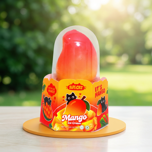 PoPI CAT Cat IP Tropical Rich Mango Ice Cream , 3D Painted <strong>Fruit</strong> Shape, Summer Dessert, Trendy Sweet Treat - Product Image 4