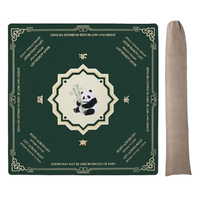 Tapis de Mahjong Américain de Luxe en Caoutchouc, Imperméable, Portable, Pliable, Silencieux, Écologique et Durable, pour 4 Joueurs