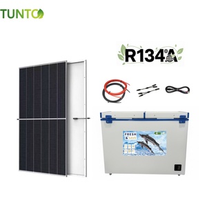 2026 12v <b>24V</b> 68L 108L 208L 258L 358L 598L Solar Chest Freezer With Solar Panels and Solar <b>Batteries</b> for Ice Fish Meat Solar Ches - Product Image 4