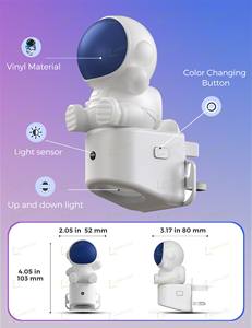 Ночной светильник LOHAS 3D для астронавтов в стену с датчиком рассвета RGB + мягкий белый 3000K ночник для спальни - Product Image 6