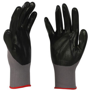 قفازات عمل محبوكة من النتريل عالية الجودة من النايلون المغمس مع قبضة قوية en38 لأعمال السلامة وحماية اليد من الفولاذ المقاوم للصدأ ومضادة للقطع - Product Image 2