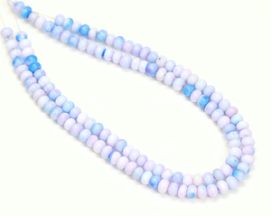 Hermosas CUENTAS DE FORMA DE rondelle suave de ópalo de lavanda, cuentas de piedras preciosas de ópalo de lavanda de 15 ", cuentas de ópalo, artesanía de fabricación de joyas - Product Image 4