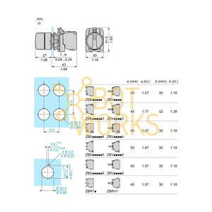 ชไนเดอร์ อิเล็คทริค XB5AD25C0 - ใหม่ - Product Image 1