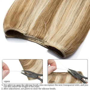 Estensioni per Capelli Halo con Tagli Diversi, Lucidi e Rapidi da Applicare, Stile Carino e Capelli Lunghi, Prezzo di Fabbrica Più Popolare - Product Image 3