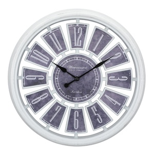 นาฬิกาแขวนผนังเรนโบว์วินเทจขนาดใหญ่ ไร้เสียงรบกวน - Product Image 3