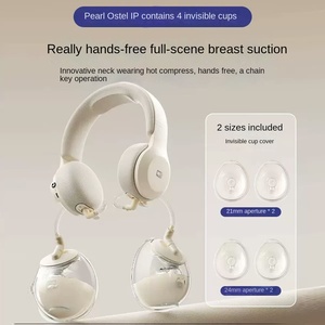 Petit tire-lait électrique portable sans BPA Little White Bear, bilatéral, mains libres, avec sac de collecte de lait <span class=keywords><strong>ouvert</strong></span> au niveau du cou, petit - Product Image 4