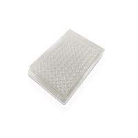 Consommable de laboratoire, plaque de culture cellulaire à 96 puits, plaque microplate à 96 puits en plastique transparent jetable pour test biologique