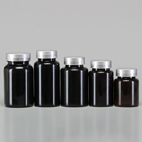 Bouteille en plastique pour médicaments, vitamines, capsules et comprimés avec bouchon à vis, disponible en 60 ml, 100 ml, 120 ml, 150 ml, 175 ml, 200 ml