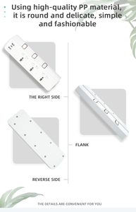 Nuevo: Regleta de Enchufes Eléctrica de 10A y 2500W con 3 Tomas Universales y 3 Puertos USB, con Interruptor de Sobrecarga - Product Image 2