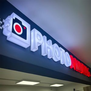 Full Lit <b>Electronic</b> Illuminated Advertising Making Laser Cut Thick White Bright Acrylic Letters <b>Sign</b> - Product Image 2