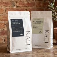 Sacs à café personnalisés imprimés en usine, qualité alimentaire, avec valve, emballage flexible PET PE, matériau sûr, sacs à café en aluminium