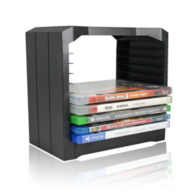Multi functional Disk Storage Tower For PS4 Games Discs Storage Tower Holder 10 Game Disks Organizer For PS5 Games
