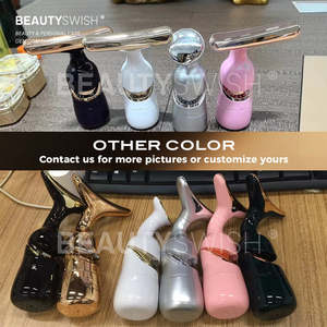 مدلك الوجه باليد مع 3 رؤوس قابلة للتبديل ، وتستخدم لتعزيز الجلد ومقاومة التجاعيد على الوجه والرقبة - Product Image 4