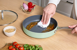 Sartén con Revestimiento Cerámico y Tapa, Fácil de Limpiar, para Saltear - Product Image 2