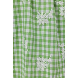 Nouvelle robe décontractée pour femme, en coton, à manches courtes, col en V, avec des fleurs, de couleur personnalisée, de haute qualité, pour pique-nique - Product Image 5