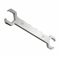 Clé à molette double à extrémités ouvertes pour distributeur de chauffage au sol en acier 27mm 29mm, métrique, pour installation de tuyauterie de chauffage et plomberie DIY