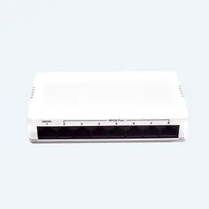 Wanglink Switch PoE Reverso 8 Porta RPoE 10/100/1000Mbps 2-8 Porta de Entrada e 1GE Uplink Saída com VLAN, Interruptor Único