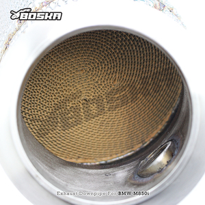 ท่อดาวน์ไปป์ไอเสียแบบกำหนดเองสำหรับ BMW M850/M850i 4.4TT G14/G15/G16 Alpina B8 ปี 2020-2023 สแตนเลสสตีล 200 เซลล์ ท่อแบบไหลอิสระ - Product Image 6