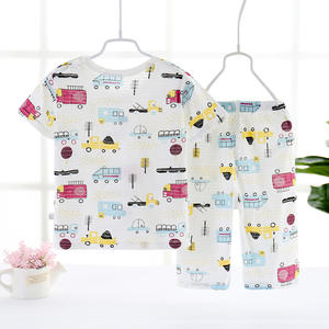 Ensembles <span class=keywords><strong>de</strong></span> vêtements <span class=keywords><strong>de</strong></span> loisirs en coton pour enfants d'été, costumes fins pour bébés garçons et filles, ensembles pour enfants - Product Image 2