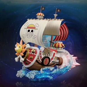30CM 1 pieza Thousand Sunny Luffy barco venta al por mayor figurita japonesa estatua Anime figura juguete para regalo - Product Image 4