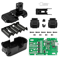 Caja de Batería para Taladro y Kit de Carcasa para PCB BMS, 18V 18650*10 Celdas P117 P118, Carcasa de Repuesto para Batería para Herramientas Eléctricas RYO