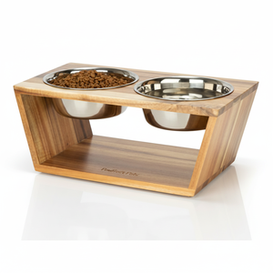 Mangeoire pour animaux de compagnie en métal robuste avec base anti-pointe et matériau de qualité alimentaire idéal pour les repas secs humides ou crus pour animaux de compagnie - Product Image 1