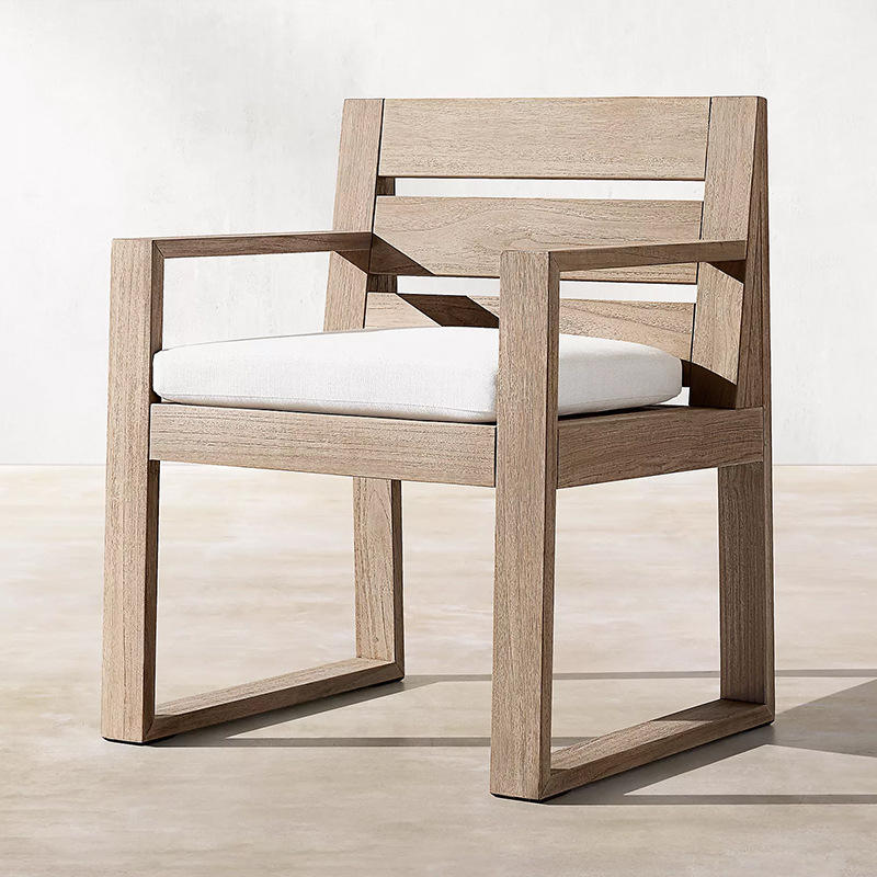 Chaise de salle à manger modèle D (teck importé)