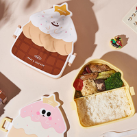 Draagbare lunchbox voor studenten, lichte maaltijd, fruitbox, nieuwe creatieve cakevormige lunchbox, kinderlunchbox met deksel