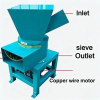 Broyeur de mousse de caoutchouc latex à moteur électrique industriel en acier inoxydable à grande vitesse, déchiqueteur d'éponge, machine à fabriquer de la poudre