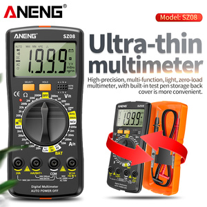 Multímetro Digital Profissional ANENG SZ08, Voltímetro Automático 220V AC/<span class=keywords><strong>DC</strong></span> Ultrafino Portátil com Retenção de Dados e Medição de Resistência - Product Image 2