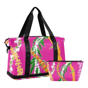 Bolsas de Mano Personalizadas Aloha con Estampado, Impermeables, para Fin de Semana, para el Hospital, Maternidad, Mamá, con Bolsa de Aseo - Product Image 1