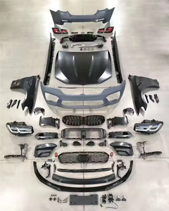 SJC accesorios de coche para <span class=keywords><strong>BMW</strong></span> 5 Series F10 F18 Kits de carrocería <span class=keywords><strong>2011</strong></span>-2017 actualización M5 G30 estilo rejilla difusor parachoques trasero faro - Product Image 2