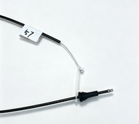 Câble de déverrouillage du capot moteur, câble de commande du capot moteur 51238208442 compatible avec BMW X5 E53