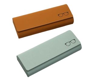 Estuche de Gafas de Piel Sintética con Rayas Horizontales, Portátil, Rígido, de Lujo, de Alta Gama, con Logotipo Personalizado, para Hombre y Mujer - Product Image 4