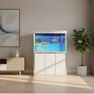 <span class=keywords><strong>Acquario</strong></span> Rettangolare in Vetro Xilong HK-1000G 240L per Uso Interno/Esterno, Fondo Ultra Bianco Trasparente Compatibile con Filtro - Product Image 1