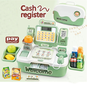 Préscolaire pour <span class=keywords><strong>enfants</strong></span> semblant jouer maison jouet éducatif Simulation supermarché épicerie ensemble supermarché <span class=keywords><strong>caisse</strong></span> <span class=keywords><strong>enregistreuse</strong></span> - Product Image 3