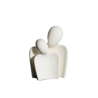 Couple en céramique moderne ornements salon personnage créatif sculpture TV armoire à vin porche décoration cadeau de mariage