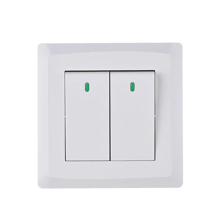 Multiple Model 1/2/3/4 Gang 1/2way Wall Switch Simple White Design Light Control Switch Onoff for Hotel
