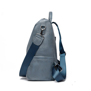 2025 nouveau Style coréen chaud femmes mode grande capacité sac à dos multifonctionnel avec fermeture à glissière unique épaule PU sac - Product Image 2