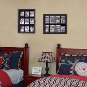 Boîte de présentation horizontale pour cartes à collectionner à 8 emplacements, noire avec serrure dorée, en acrylique anti-UV, à fixer au mur, type Shadow Box pour cartes Star - Product Image 6